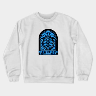 Myrtle Beach South Carolina Beach Sea Turtle Crewneck Sweatshirt